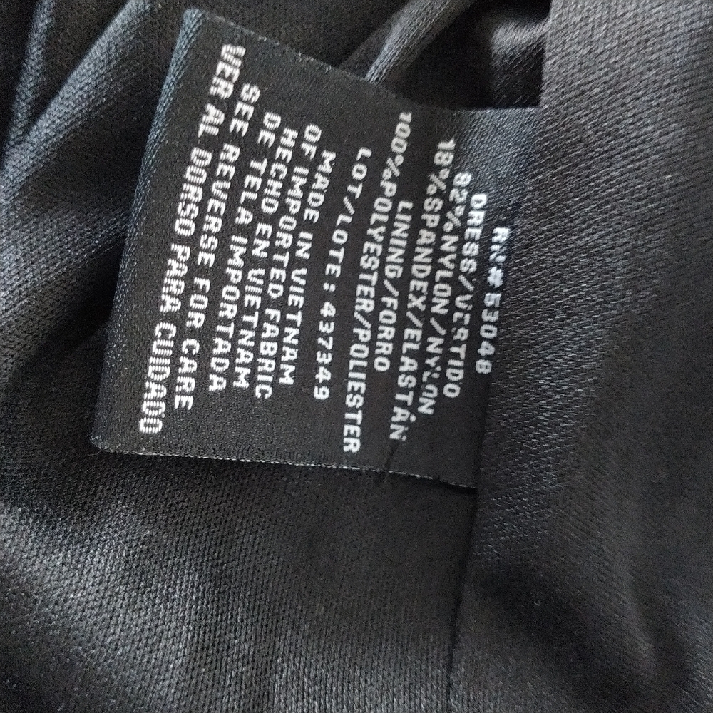 R&M Richards Black Sequins Mesh Dress Special Occasions 14 - Picture 11 of 14